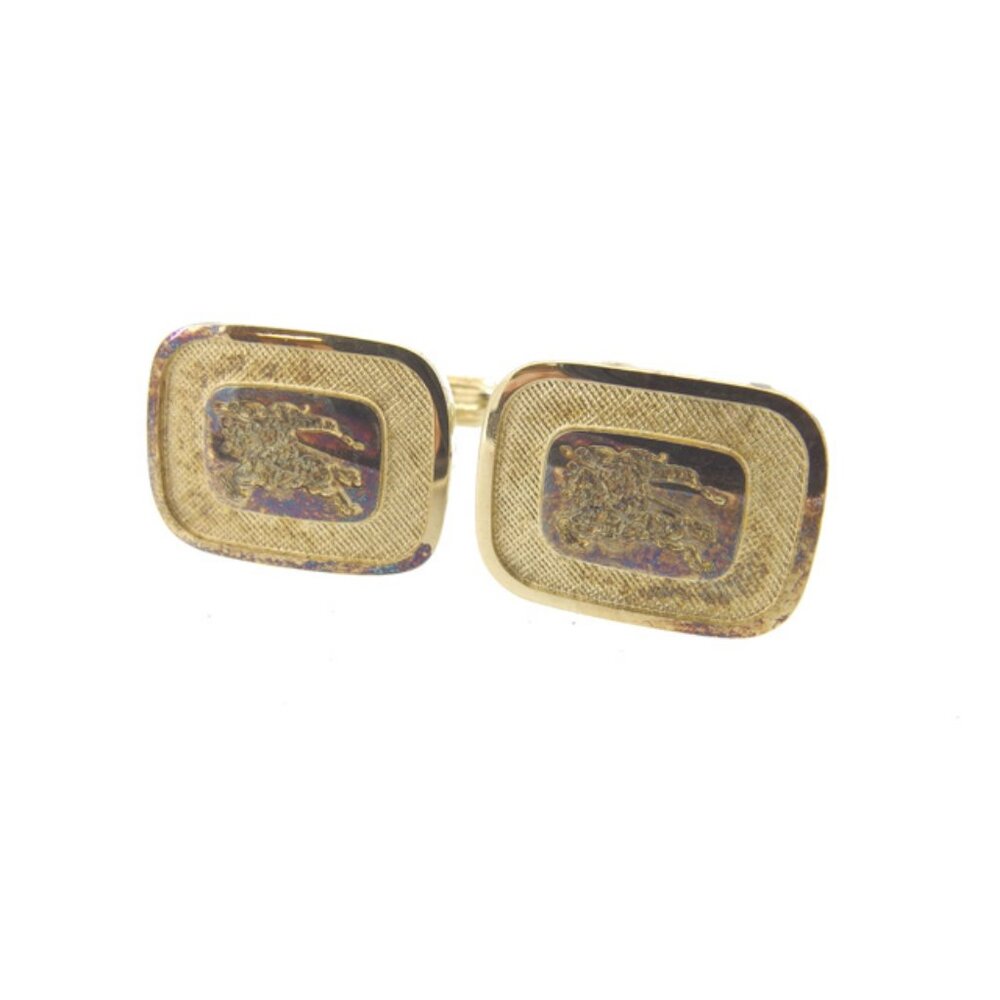 Burberry cuffs Gold Mens Authentic Used Y4024